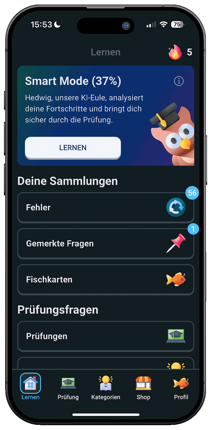 Angelschein Online App – Statistiken