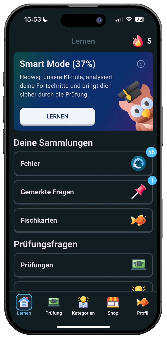 Angelschein Online iPhone Screenshot